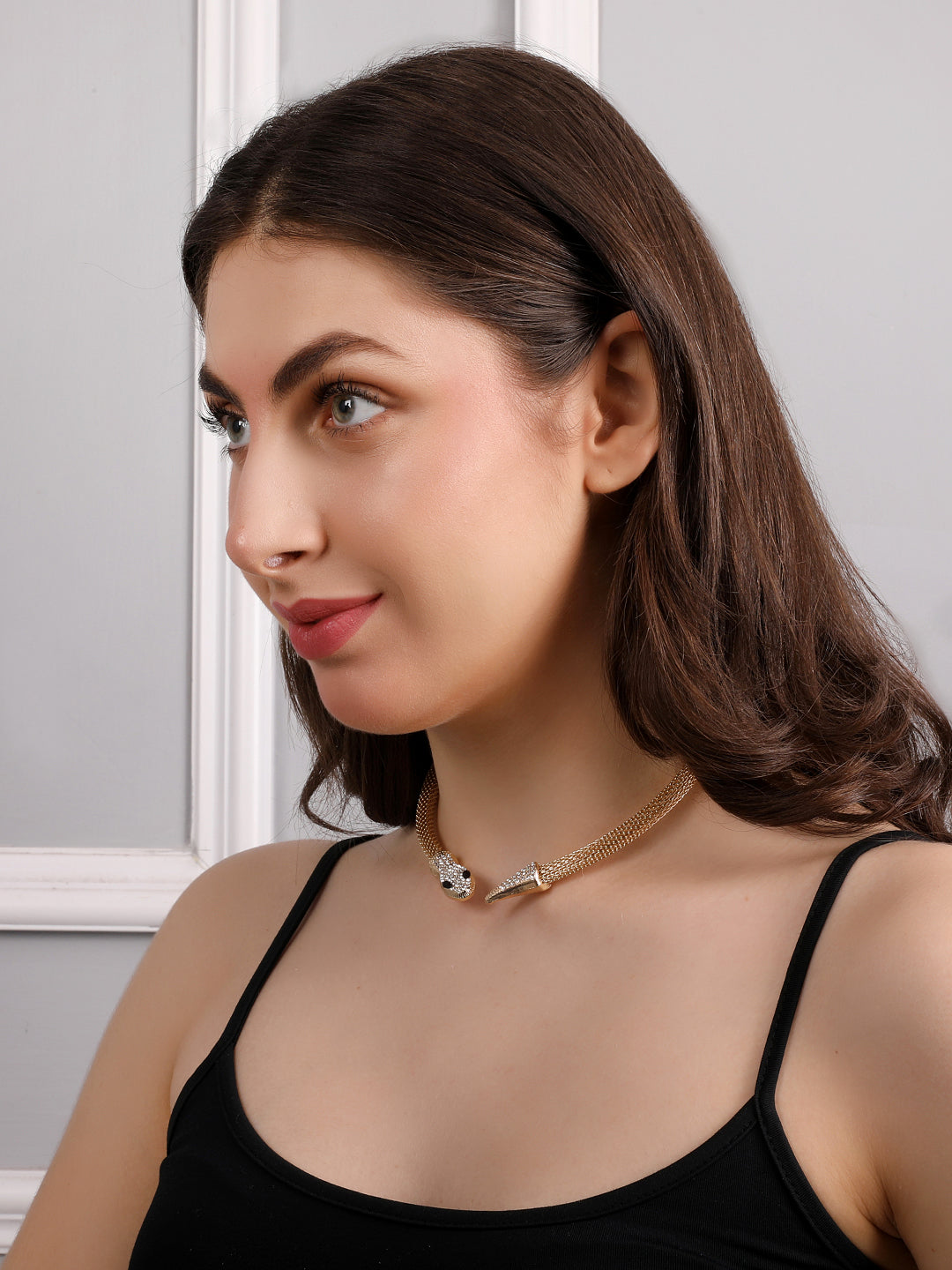 Imperial Gold-Plated Snake Necklace