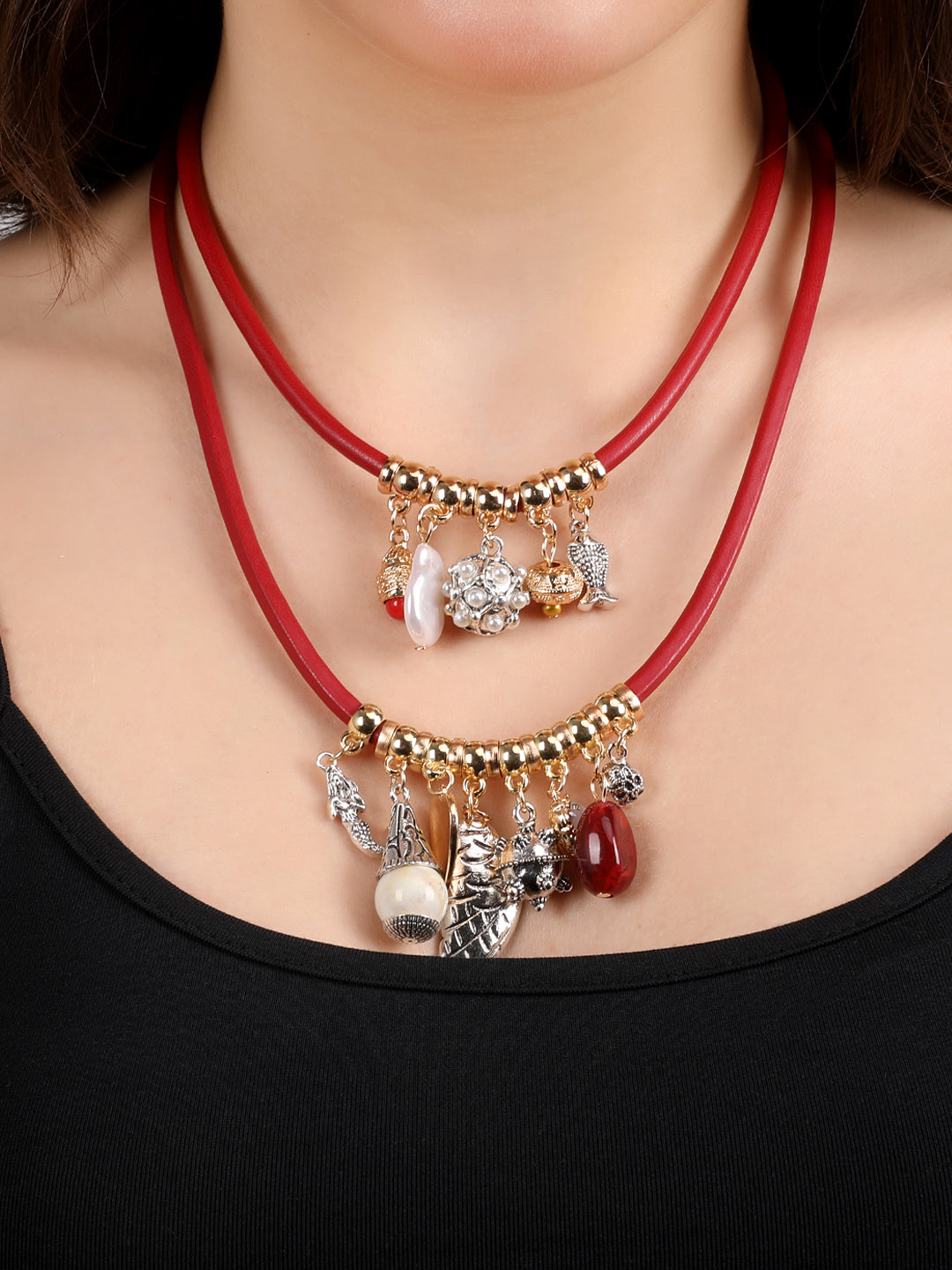 Boho Charm Dual Layer Necklace