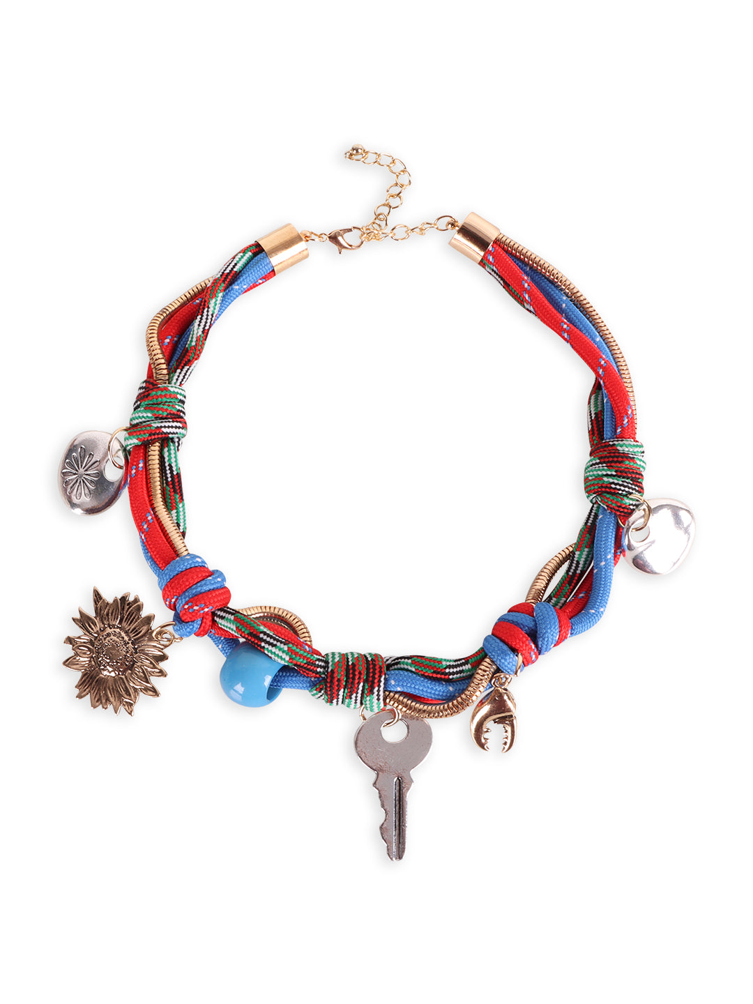 Trendy Multicolor Charm Necklace