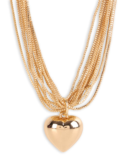 Delicate Gold-Plated Heart Necklace