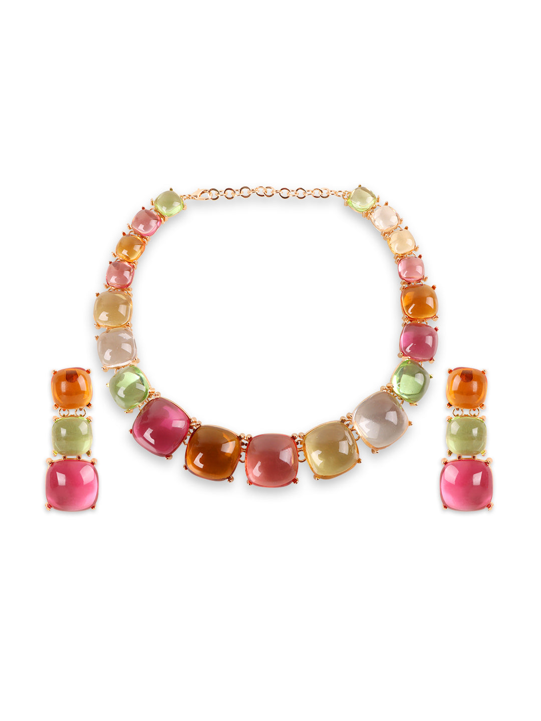 Kraze Colorful Multistone Necklace