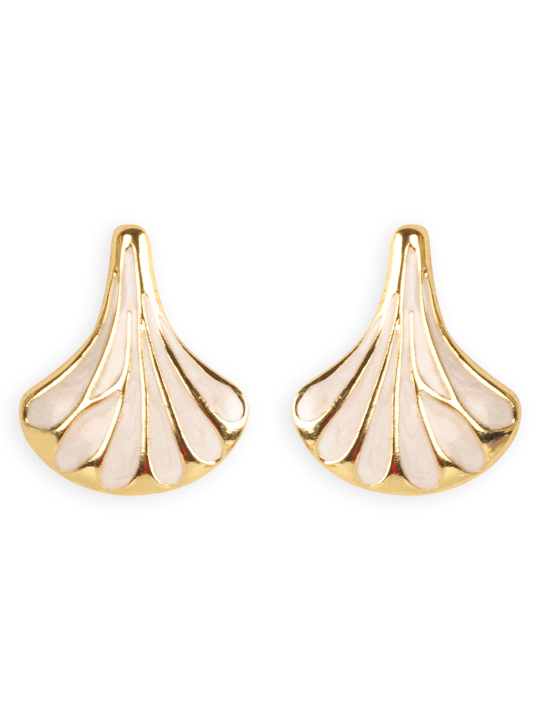 Gold Trendy Net Earring