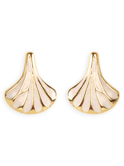 Gold Trendy Net Earring