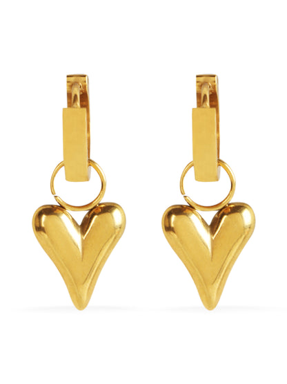 Golden Floral Hinged Earring