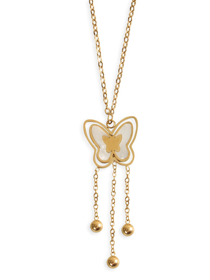 Kraze Butterfly Golden Pendant