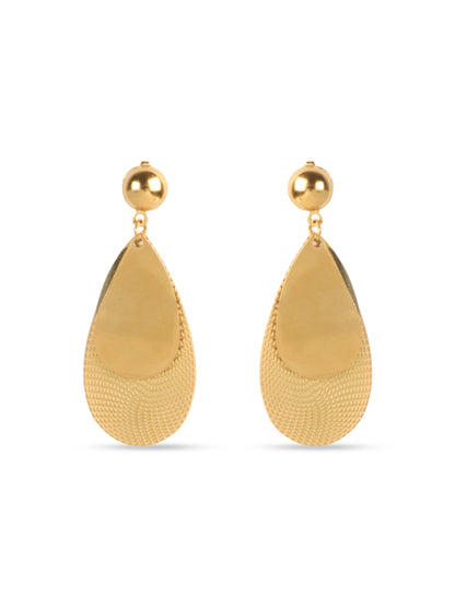 Kraze Luminous Golden Raindrop Earrings