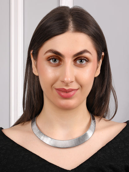 Vintage Herringbone Chain Necklace