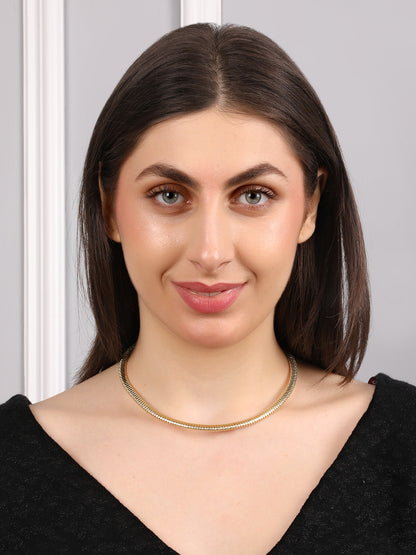 Glossy Golden Chain Necklace