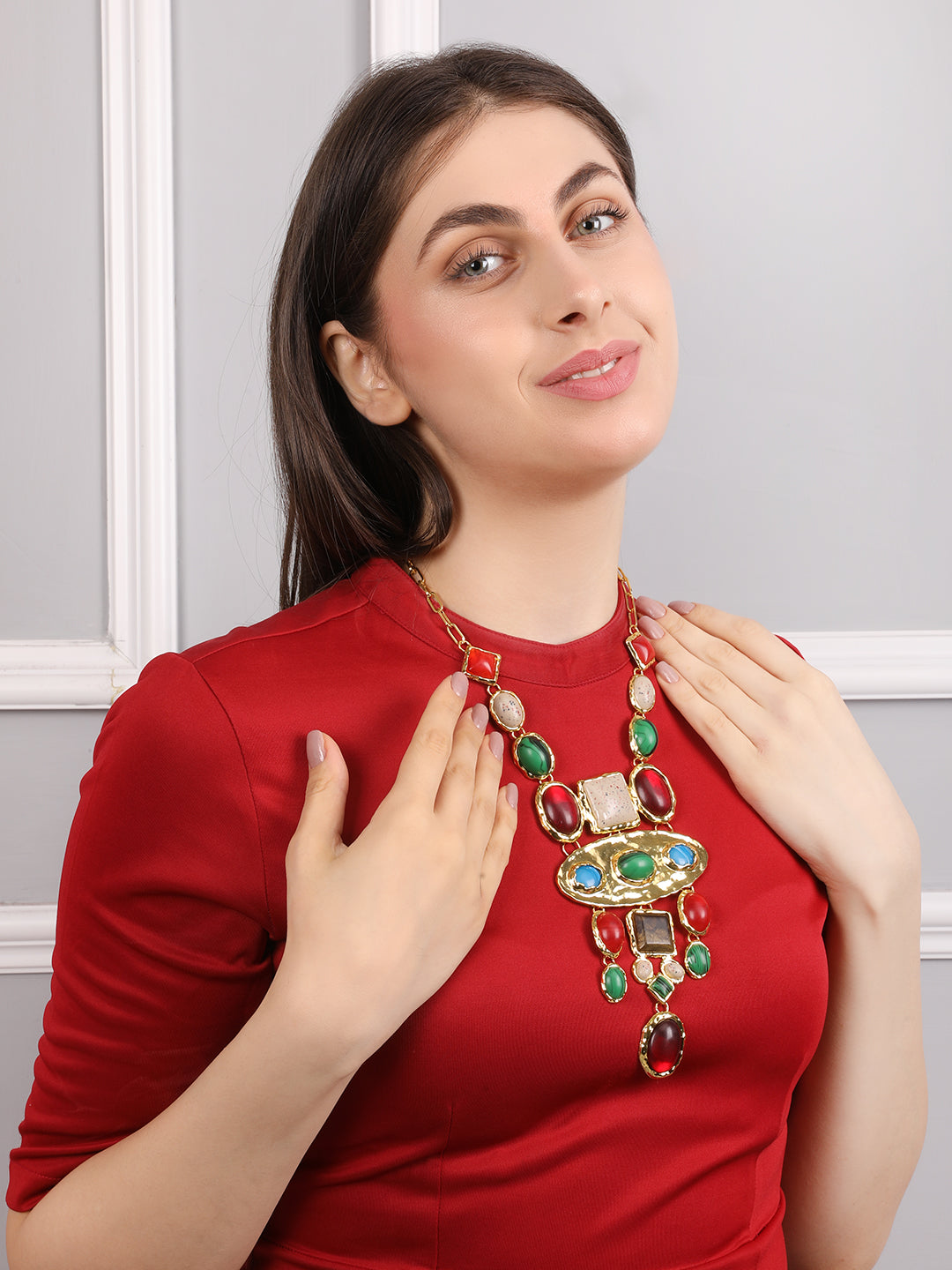 Royal Colorful Stones Necklace