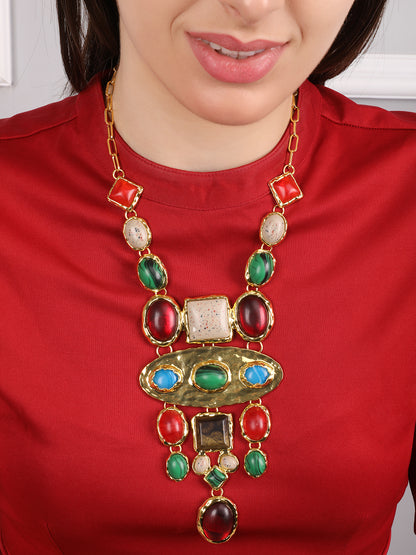 Royal Colorful Stones Necklace
