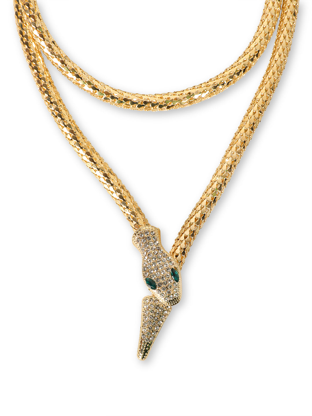 Double-Layer Snake Style Necklace