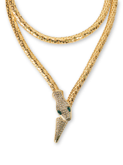 Double-Layer Snake Style Necklace