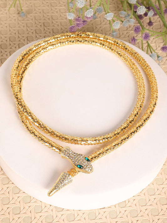 Double-Layer Snake Style Necklace