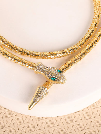 Double-Layer Snake Style Necklace