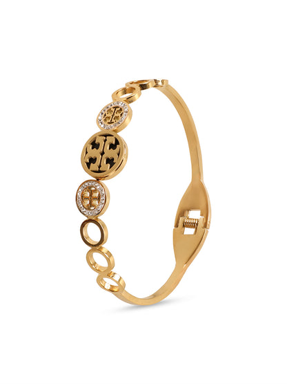 Regal Golden Cuff Bracelet
