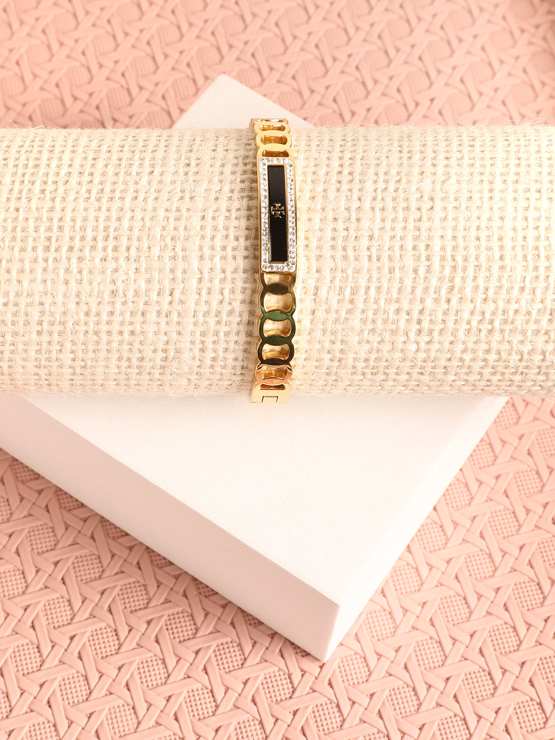 Marvelous Golden Black Charm Bracelet