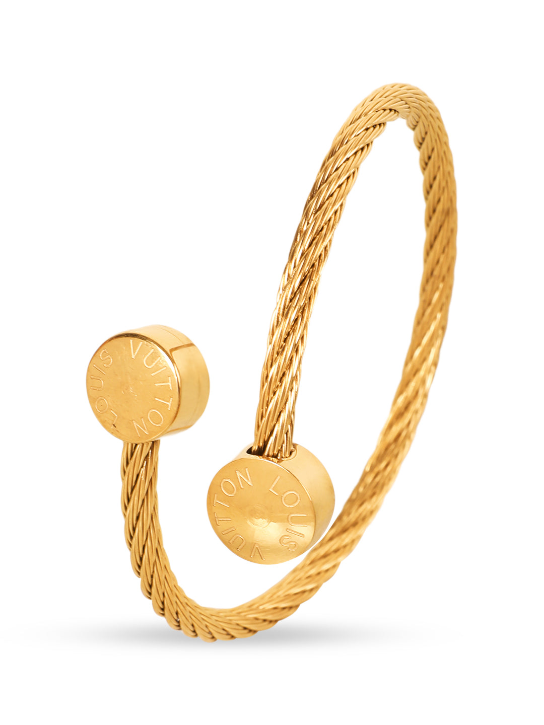 Golden Open Twisted Bracelet