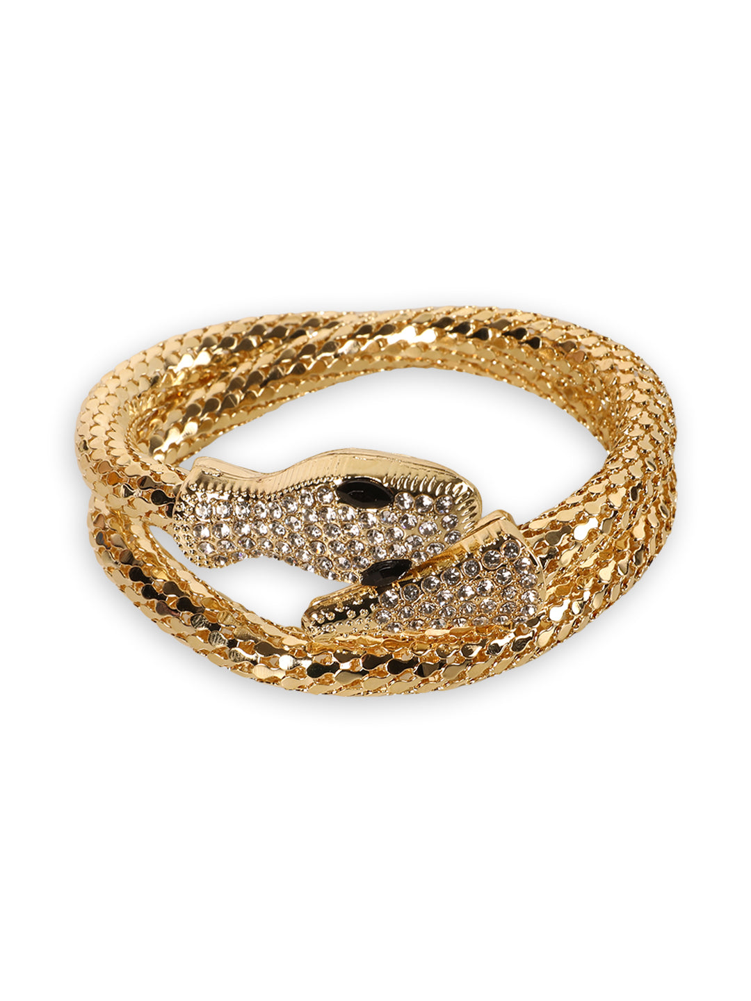 Kraze Gold Snake Wrap Bracelet