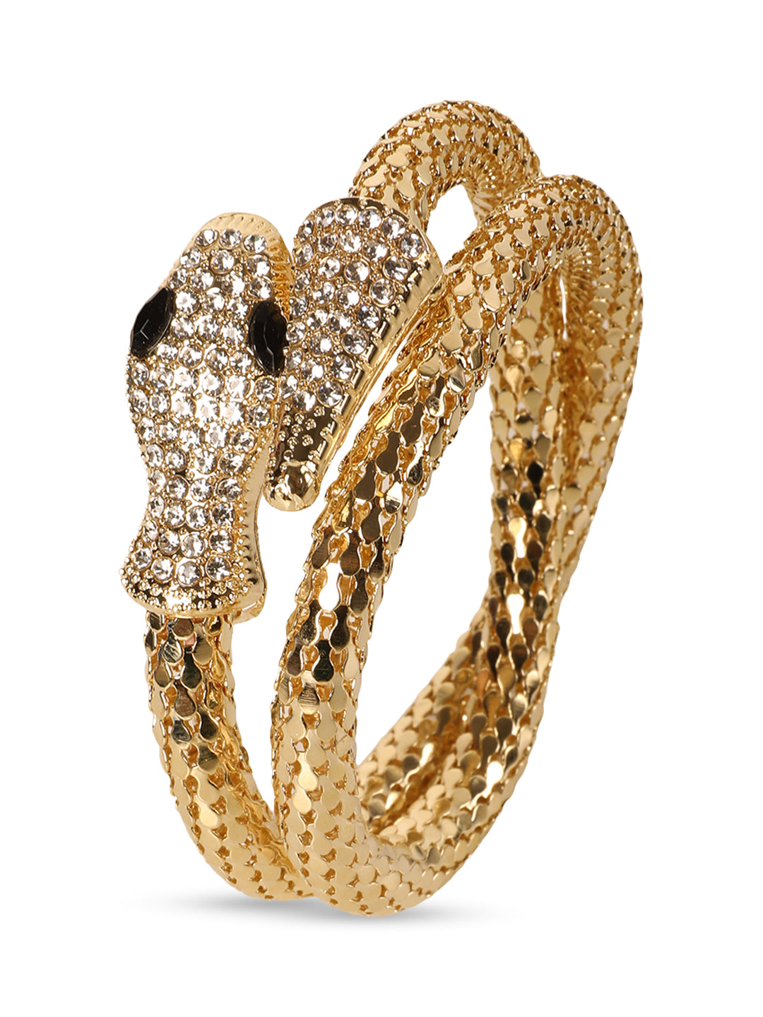 Kraze Gold Snake Wrap Bracelet