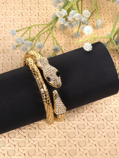 Kraze Gold Snake Wrap Bracelet