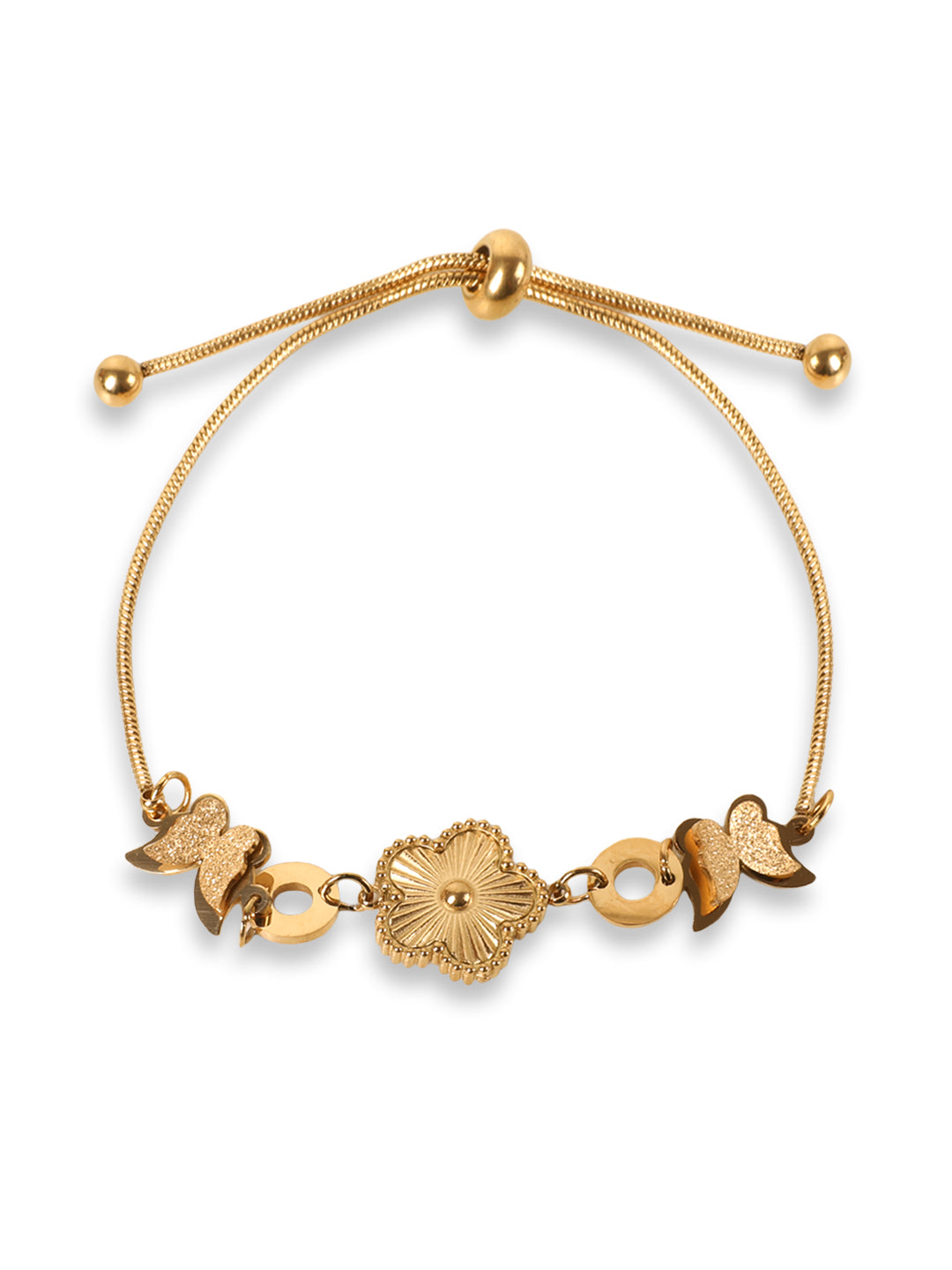 Kraze Gold Floral Bracelet