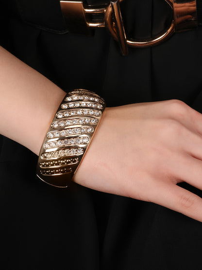 Kraze Shine Golden Crystal Bracelet