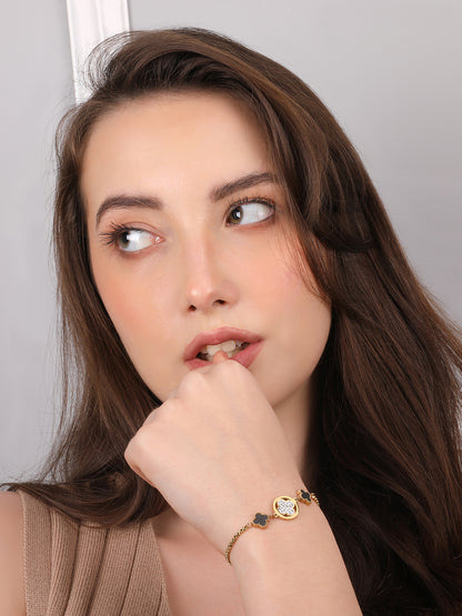 Kraze Gold Charm Bracelet
