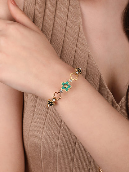 Kraze Multicolor Floral Bracelet