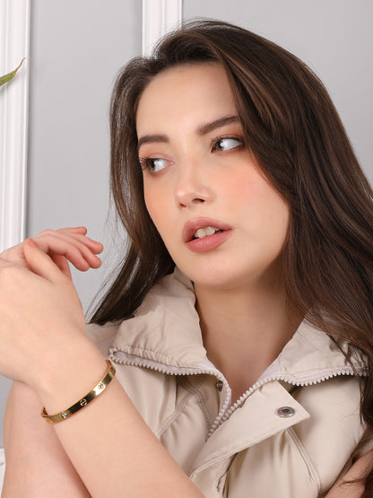 Kraze Golden Crystal Bracelet