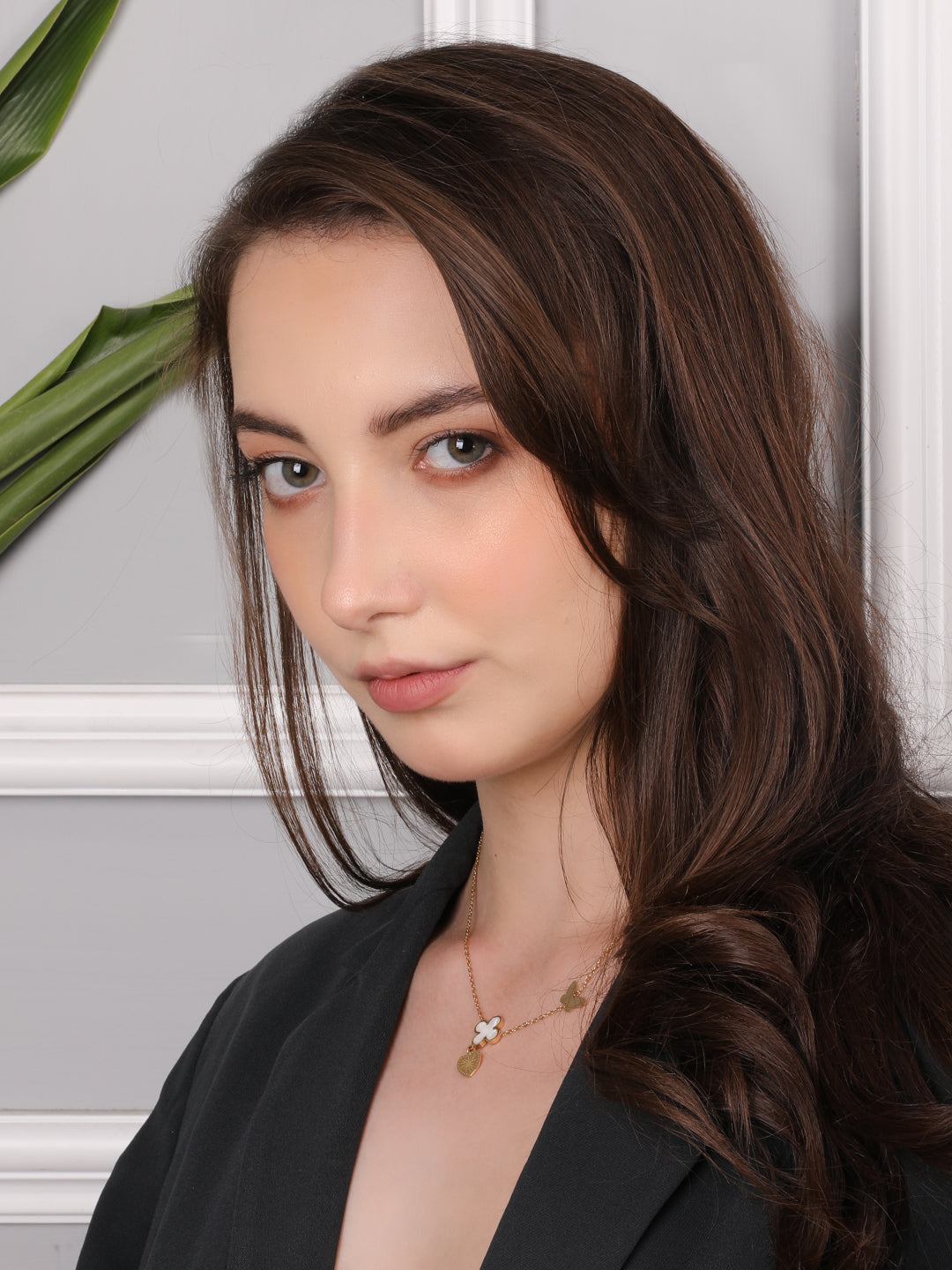 Kraze Amer Gold Charm Necklace