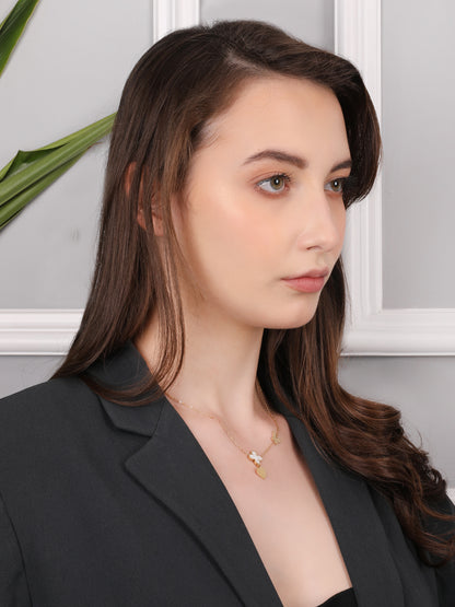Kraze Amer Gold Charm Necklace