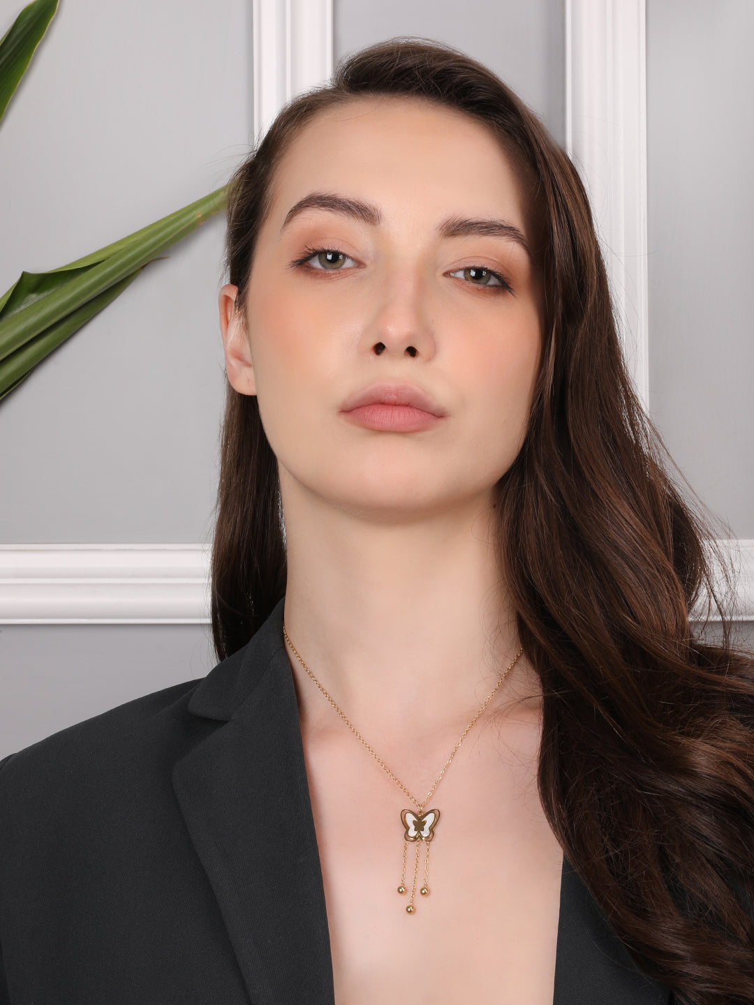 Kraze Butterfly Golden Pendant