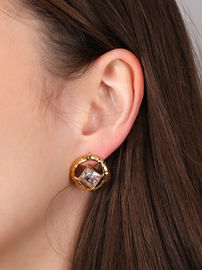 Kraze diamond gemstone Earring