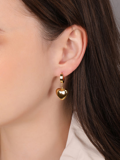Amour Heart Hinged Earring