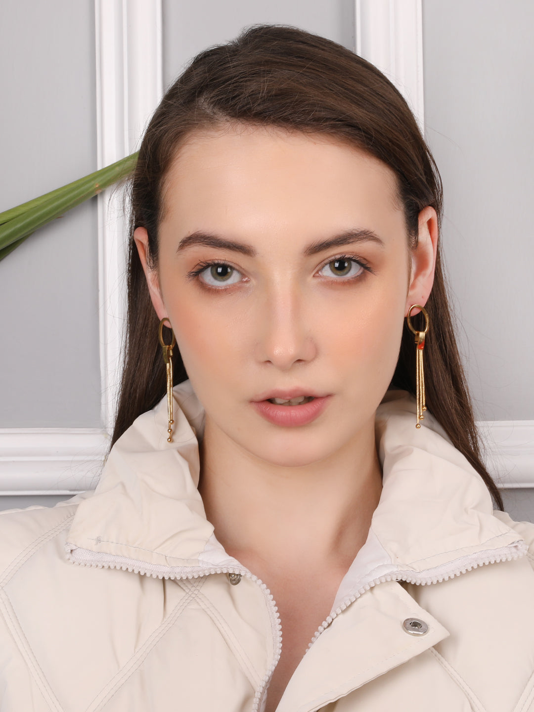 Kraze Gold Plated Drops Earring