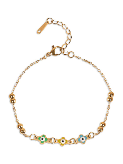 Dainty Golden Floret Bracelet