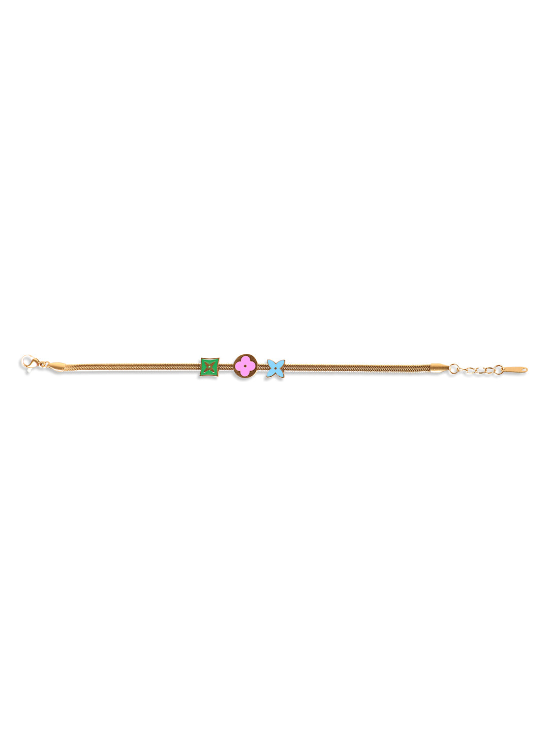 Lovely Colorful Glamour Gold Bracelet