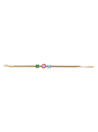 Lovely Colorful Glamour Gold Bracelet
