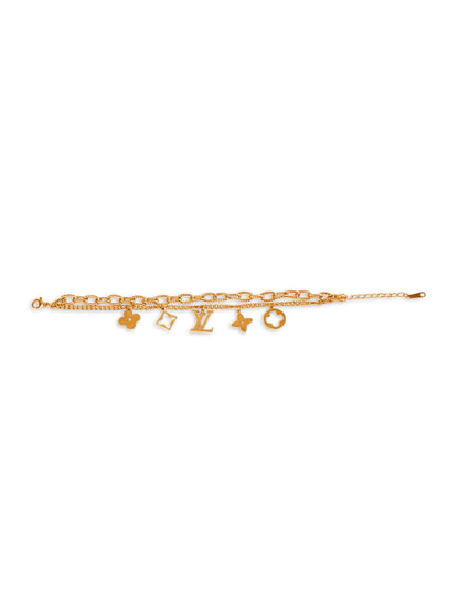Kraze Glorious Golden Attractive Bracelet