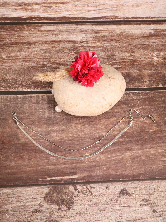Silver Plated Sterling Anklet