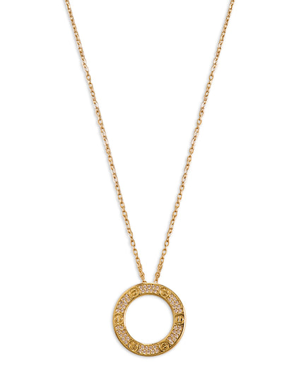 Kraze Golden Round Pendant
