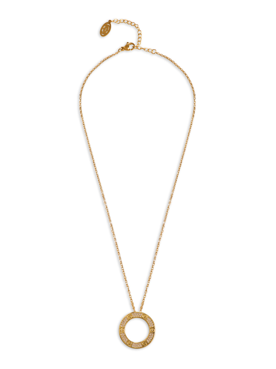 Kraze Golden Round Pendant