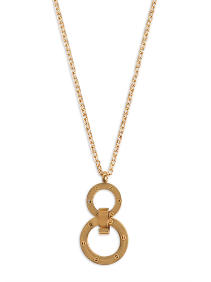 Gold-Plated Infinity Charm Pendant