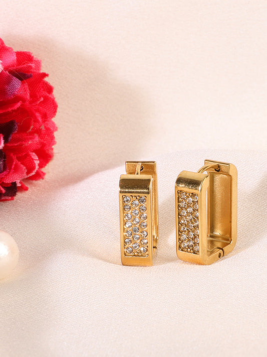 Imperial Square-Cut Stud Earrings