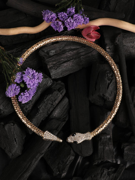 Elegance Gold-Plated Snake Necklace