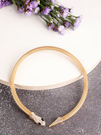 Imperial Gold-Plated Snake Necklace