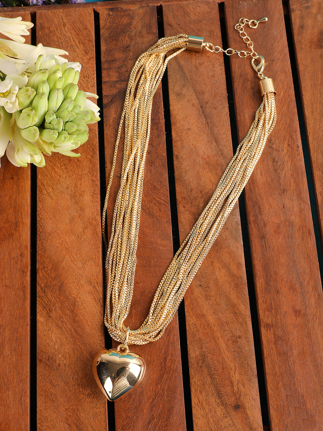 Delicate Gold-Plated Heart Necklace