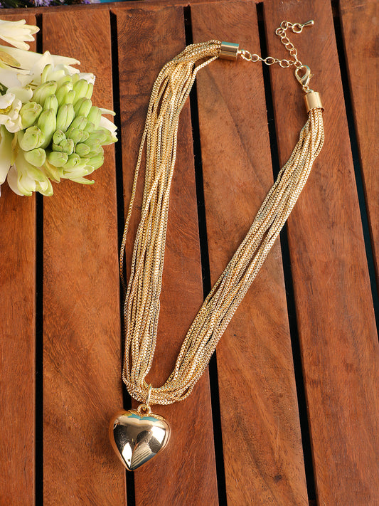 Delicate Gold-Plated Heart Necklace