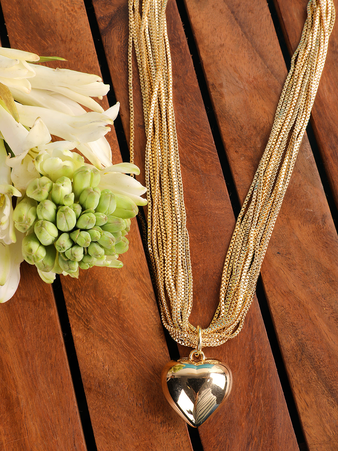Delicate Gold-Plated Heart Necklace