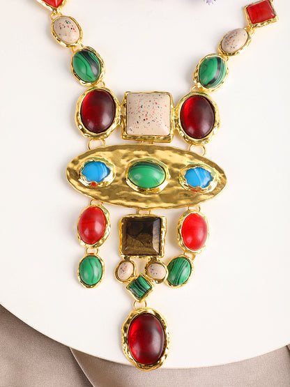 Royal Colorful Stones Necklace